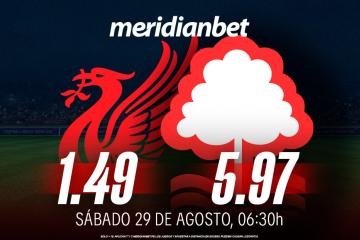 Liverpool vs Nottingham Forest: ¡Recomienda Meridianbet a un amigo y ganen juntos puntos de Misiones!