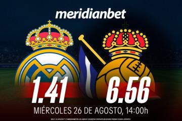 Real Madrid vs Real Sociedad: ¡Recomienda Meridianbet a un amigo y ganen puntos de Misiones!