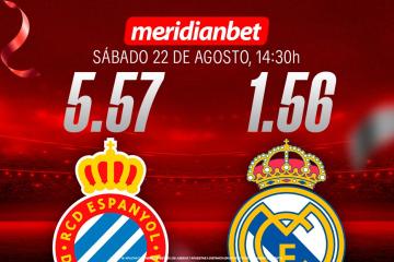Espanyol vs Real Madrid: ¡Descarga la app de Meridianbet y gana una jugada gratis en LaLiga!