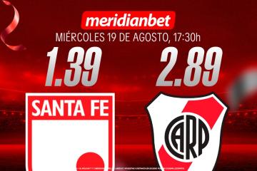 Santa Fe vs River: ¡Descarga la app de Meridianbet y gana una jugada gratis en la Copa Sudamericana!