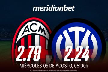 AC Milán vs Inter de Milán: ¡Descarga la app de Meridianbet y gana una jugada gratis!