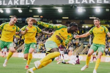 Sin Oliver Sonne, Burnley sufrió una dura goleada ante Norwich