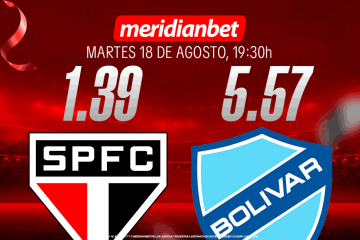 Sao Paulo vs. Bolívar: ¡Descarga la app de Meridianbet y gana una jugada gratis en la Copa Sudamericana!
