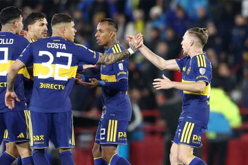 Boca Juniors se impuso 3-1 a Deportivo Recoleta en la Copa Sudamericana