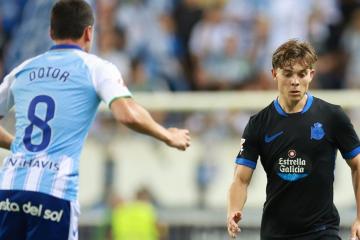 Málaga igualó ante el Deportivo