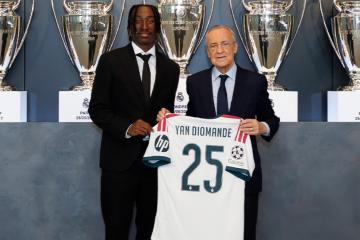 Diomandé: "Estar con estos jugadores es algo increíble"