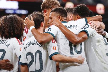 Real Madrid debutó en casa con goleada ante la Real Sociedad