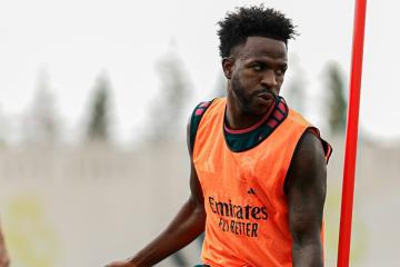 Vinicius se incorporó a la pretemporada del Real Madrid