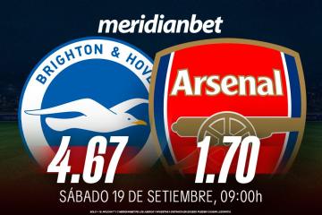 Brighton vs Arsenal: ¡Gana un Volkswagen Nivus 0 km con Meridianbet y Kashio!