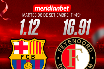 El Barcelona vs Feyenoord se juega en Meridianbet. Regístrate con el código 2835 y vive la Champions League con toda la emoción. Además, invita a un amigo a Meridianbet y ambos podrán ganar puntos en Misiones para canjearlos por grandes premios.