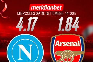 Napoli vs Arsenal: ¡Recomienda Meridianbet a un amigo y ganen juntos puntos de Misiones!