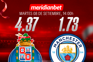 Porto vs Manchester City: ¡Recomienda Meridianbet a un amigo y ganen juntos puntos de Misiones!