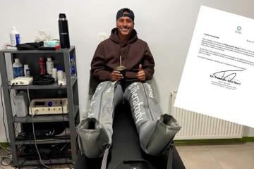 Aquino fue sometido a una artroscopia de rodilla y tendrá entre 4 y 6 meses de recuperación