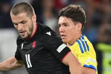 Ucrania rescató un empate ante Georgia y mantiene su buen inicio en la Nations League