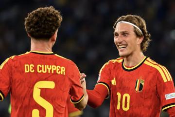 (FOTOS) Bélgica venció 2-0 a Italia en el inicio de la Nations League