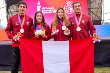 Perú ganó medallas de oro en Remo y Squash en los Juegos Suramericanos Santa Fe 2026