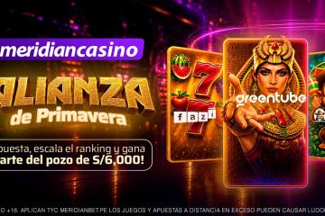 Arranque de Septiembre en Meridian Casino: S/4,000 en efectivo para los 20 mejores
