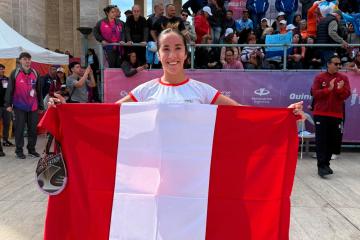 Valeria Garcés conquista el oro en paleta frontón en los Suramericanos 2026