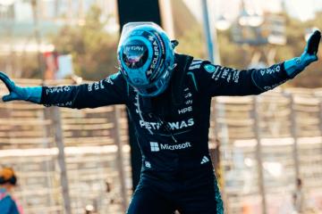 George Russell se impone en Bakú y recorta distancia en la lucha por el título de F1
