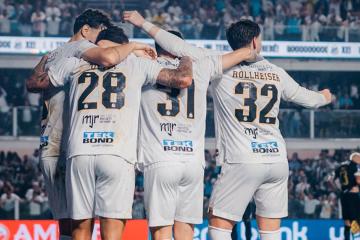 Santos sacó ventaja ante Mineiro en la Sudamericana