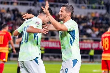 Suiza goleó a Macedonia del Norte en la Nations League
