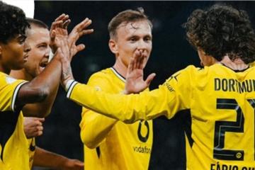 Borussia Dortmund goleó 5-0 a HEBC Hamburg y avanzó en la Copa de Alemania