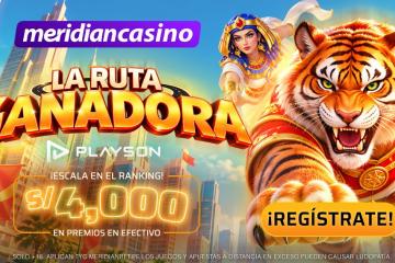 Ruta Ganadora llega a Meridian Casino con S/4,000 en efectivo