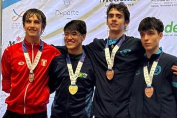 Diego Ensley logró medalla de plata en el Sudamericano de Esgrima Medellín 2026