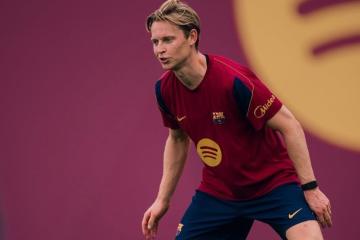 De Jong volvió a los entrenamientos en grupo con el Barcelona