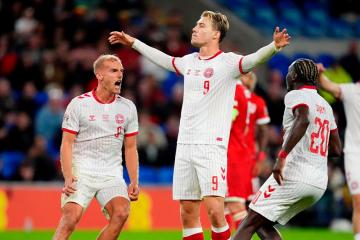 Dinamarca se impuso 1-0 a Gales y perfila su clasificación en la Nations League