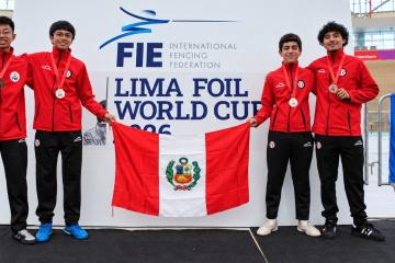 Perú logró medallas de plata y bronce en el cierre de la Copa del Mundo de Florete Lima 2026