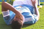 Christopher Olivares sufrió una dura lesión a la rodilla por la que tuvo que abandonar el Alianza Lima vs. Sporting Cristal por la fecha 6 de la Liga 1.