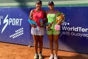 Romina Ccuno se quedó con el título en dobles del W15 de Guayaquil