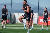 Callens volvió a entrenar a la par de sus compañeros en Girona