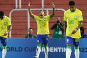 (VIDEO) Brasil recuperó el paso en el Mundial Sub 20 y goleó a República Dominicana