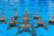 Selección de natación artística rumbo a Brasil