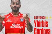 Cienciano anunció el fichaje de Yhirbis Córdova