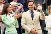 Roger Federer recibió homenaje en Wimbledon