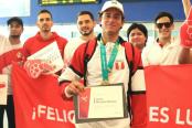 Lucca Mesinas recibió un reconocimiento a su regreso de los Juegos Panamericanos 2023