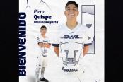 Pumas hizo oficial la contratación de Piero Quispe