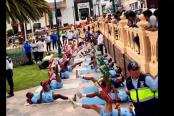 Garcilaso y su comunicado tras entrenar en plena Plaza de Armas de Cajabamba