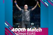 PSA saludó a Diego Elías por alcanzar 400 partidos como profesional