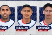 San Martín anunció renovación de tres futbolistas