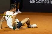 (VIDEO) Carlos Alcaraz se dobló el tobillo y se retiró del Río Open