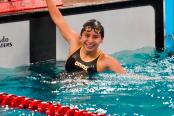 ¡Imparable! Yasmín Silva consiguió su tercera medalla de oro en natación en Sucre 2024