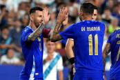  (VIDEO) Argentina goleó con doblete de Messi