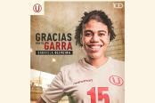 Universitario anunció la salida de Gabriela Oliveira del equipo de vóley