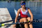    Adriana Sanguineti quedó quinto en el Scull femenino individual