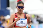 ¡Lo dieron todo! César Rodríguez y Kimberly García quedaron en 4to lugar en la maratón de marcha