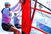 María Belén Bazzo clasificó a cuartos de final del Windsurf Femenina en Vela